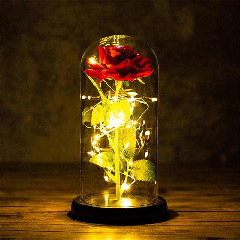 Cúpula de Rosas com Led- Beautiful Love - Presentes - Swanutilidades