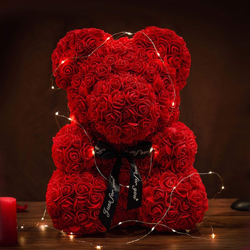 Urso de Rosas - Forever Love - Presente Especial para Namoradas