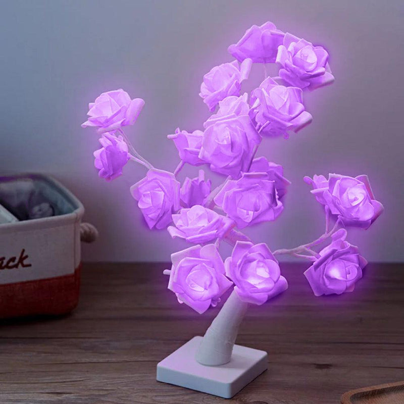 Luminária Led Rosas Encantadas - Luz de Fadas - Swanutilidades